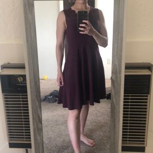 Burgundy dress